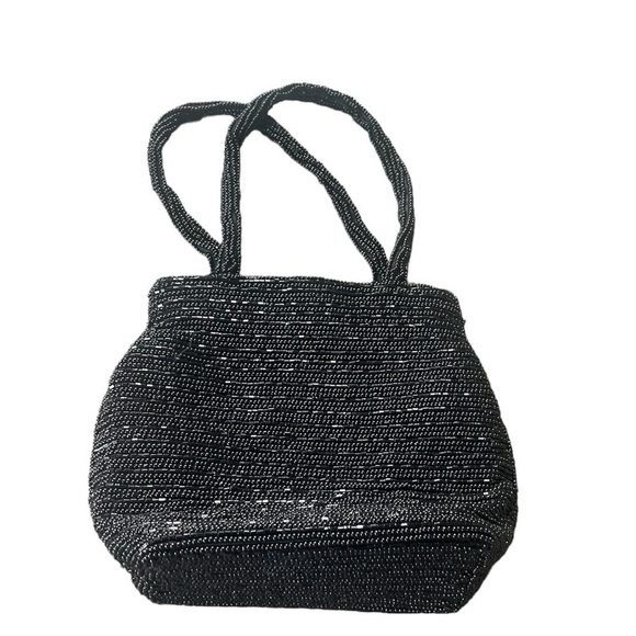 Black Beaded Evening Bag - Picture 1 of 3
